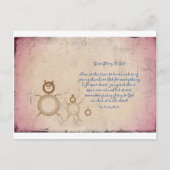 キャシ与えー・クラークによる神への栄光の詩 ポストカード (正面)