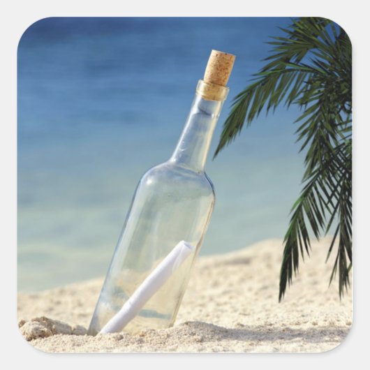 キャスタウェイパーティー1ステッカー スクエアシール (正面)