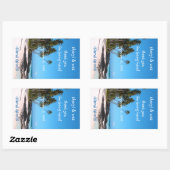 キャスタウェイワインボトルラベルテンプレート 長方形シール (シート)