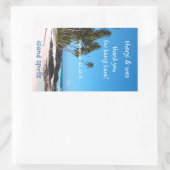 キャスタウェイワインボトルラベルテンプレート 長方形シール (バッグ)