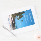 キャスタウェイワインボトルラベルテンプレート 長方形シール (封筒)