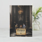 *~*キャスター中世テーマAP88 2 KNIGHTS誕生日 招待状 (スタンド正面)