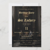 *~*キャスター中世テーマAP88 2 KNIGHTS誕生日 招待状 (裏面)