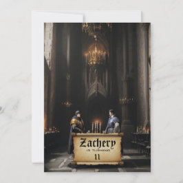 *~*キャスター中世テーマAP88 2 KNIGHTS誕生日 招待状