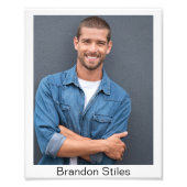 キャスティングコールのヘッドショット – 8x10演技プリント フォトプリント (正面)