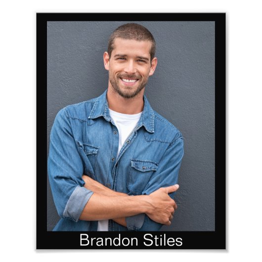 キャスティングコールのヘッドショット – 8x10演技プリント フォトプリント            (正面)