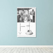 キャスティングベル， 'Encyclopedia'のイラストレーション キャンバスプリント (インサイチュ (ウッドフロア))