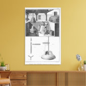 キャスティングベル， 'Encyclopedia'のイラストレーション キャンバスプリント (インサイチュ (リビング))