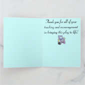 キャストとスタッフによるドラマの先生に感謝 サンキューカード (内部)