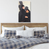 キャストの影を持つカップル(エミール・フリントによる) キャンバスプリント (インサイチュ (寝室))