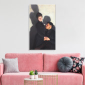 キャストの影を持つカップル(エミール・フリントによる) キャンバスプリント (インサイチュ (リビング))