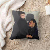 キャストの影を持つカップル（エミール・フリントによる） クッション (ブランケット)