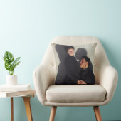 キャストの影を持つカップル（エミール・フリントによる） クッション (椅子)