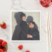 キャストの影を持つカップル（エミール・フリントによる） スタンダードランチョンナプキン (インサイチュ)