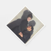 キャストの影を持つカップル（エミール・フリントによる） スタンダードランチョンナプキン (角)