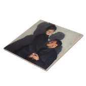 キャストの影を持つカップル（エミール・フリントによる） タイル (側面)