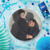 キャストの影を持つカップル(エミール・フリントによる) ペーパープレート (パーティー)