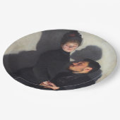 キャストの影を持つカップル(エミール・フリントによる) ペーパープレート (アングル)