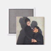 キャストの影を持つカップル（エミール・フリントによる） マグネット (正面/裏面)