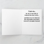 キャスト・最高のクルーの世界ドラマ先生 サンキューカード (内部)