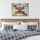 キャストTumbagaペクトラル、Huaca del Dragonから キャンバスプリント (インサイチュ (寝室))