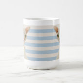 キャスパーの青い縞のマグ コーヒーマグカップ (中央)