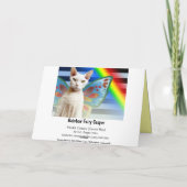 キャスパーレインボーフェアリー | Devonレックス猫誕生日カード カード (裏面)