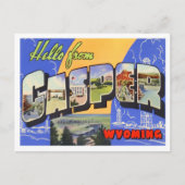 キャスパー、ワイオミングヴィンテージ大文字葉書 ポストカード (正面)