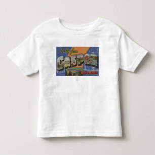 キャスパー、ワイオミング-大きい手紙場面 トドラーTシャツ