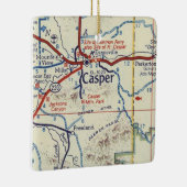 キャスパーWYヴィンテージマップ セラミックオーナメント (右)