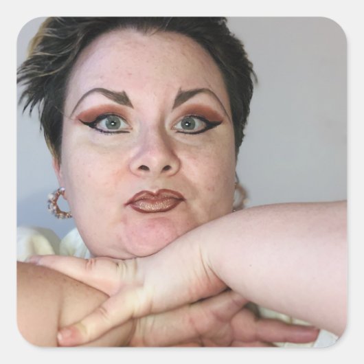 キャスリーンロバートスクエアステッカー スクエアシール (正面)