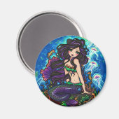 「キャスリーン」人魚・クラゲ磁石 マグネット (正面/裏面)