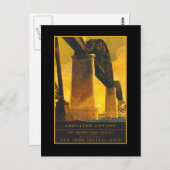 キャスルトン・カットオフ・ブリッジ・トラベル・ポスターオン・カード ポストカード (正面/裏面)