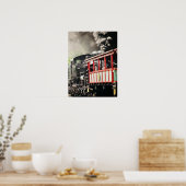 "キャス風光明媚な鉄道" – 写真 ポスター (キッチン)