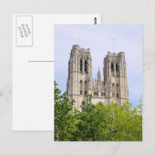 キャセドラレセントミシェル&グジュール – ブリュッセル，ベルギー ポストカード (正面/裏面)