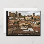キャセレス、美しいスペインの町のはがき ポストカード (正面/裏面)