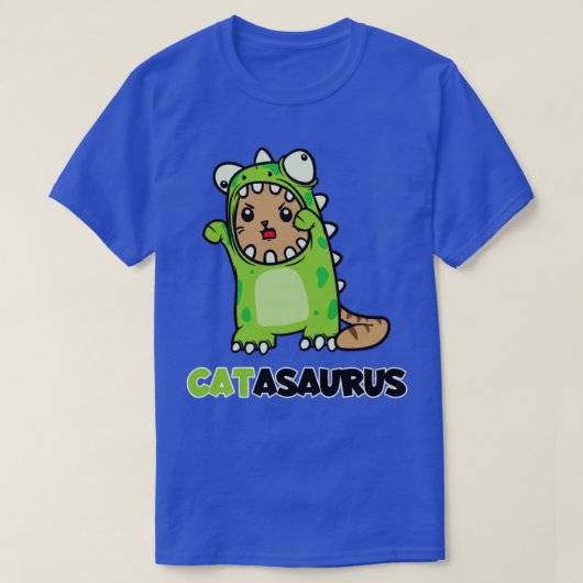 キャタサウルス猫の恐竜の衣装 Tシャツ (デザイン正面)