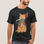 キャタナ猫 Tシャツ (正面)