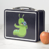 キャタピラと花デイジー メタルランチボックス (インサイチュ)