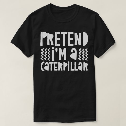 キャタピラの衣装を着たプレゼントのフリ Tシャツ (デザイン正面)