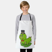 キャタピラは気筒のある紳士 エプロン (着用した状態)