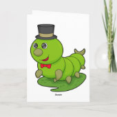 キャタピラは気筒のある紳士 カード (裏面)