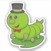 キャタピラは気筒のある紳士 シール (正面)