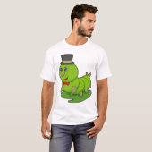 キャタピラは気筒のある紳士 Tシャツ (正面フル)
