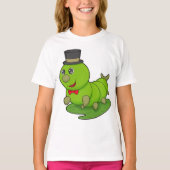 キャタピラは気筒のある紳士 Tシャツ (正面)