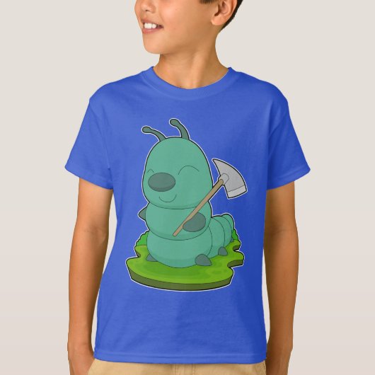 キャタピラーのつるはし Tシャツ (正面)