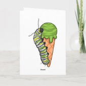 キャタピラーのアイスクリーム カード (裏面)