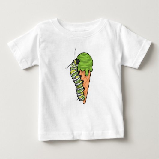 キャタピラーアイスクリーム ベビーTシャツ (正面)