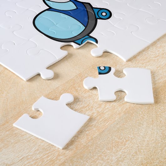 キャタピラーアットインラインスケートで滑るとローラスケート ジグソーパズル (側面)