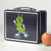 キャタピラーアットインラインスケートで滑るとローラスケート メタルランチボックス (インサイチュ)